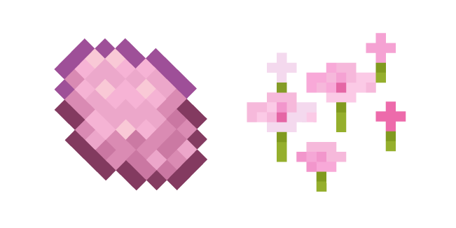 Minecraft Pink Dye and Pink Petals