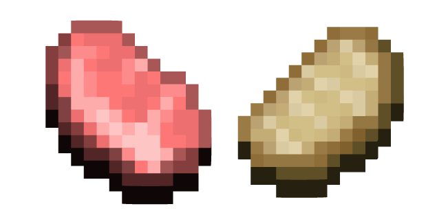Minecraft Raw and Cooked Porkchops