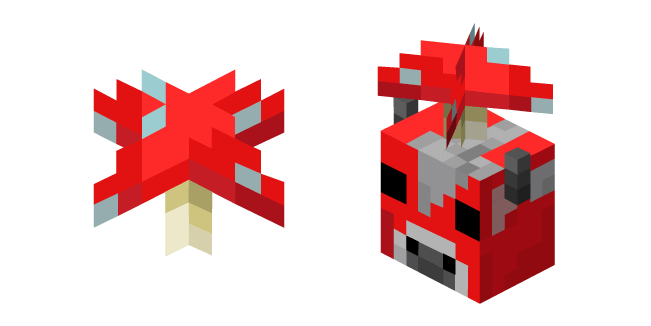 Minecraft Red Mushroom and Mooshroom
