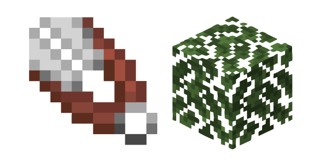 Minecraft Shears and Leaves