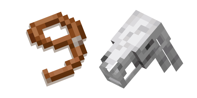 Minecraft Skeleton Horse and Lead