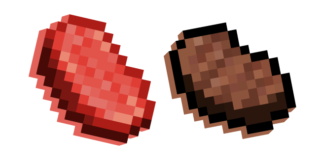 Minecraft Steak and Raw Beef