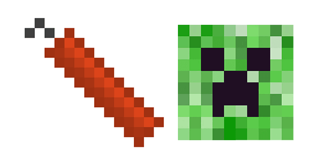 Minecraft Stick of TNT and Creeper