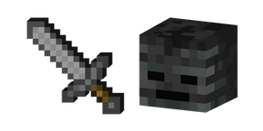Minecraft Stone Sword and Wither Skeleton