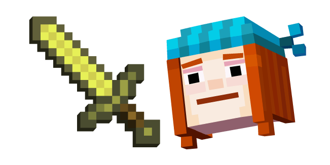 Minecraft Story Mode Petra and Golden Sword