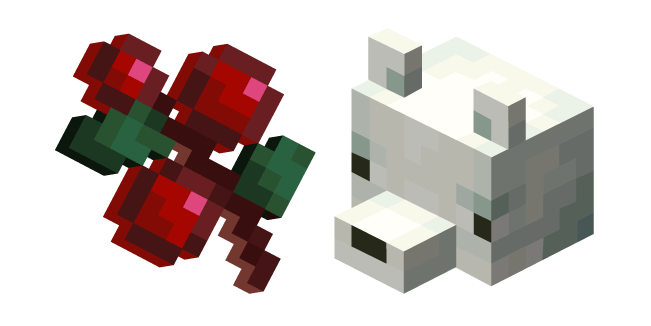 Minecraft Sweet Berries and Snow Fox