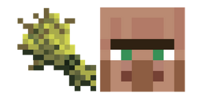 Minecraft Wheat and Villager