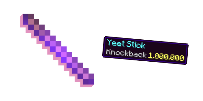 Minecraft Yeet Stick and Hint