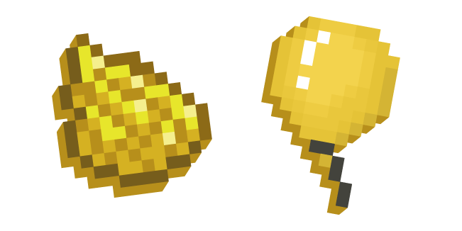 Minecraft Yellow Dye and Balloon