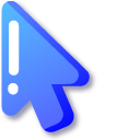 Minimal Blue Mirror pointer