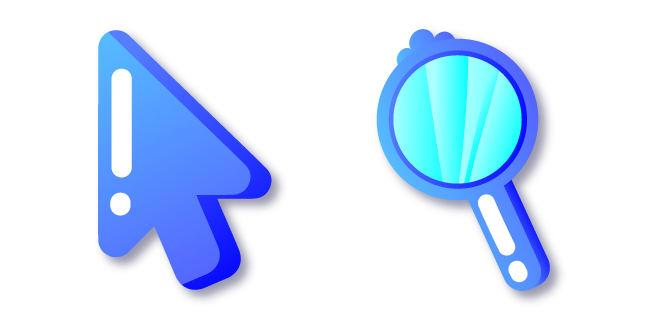 Minimal Blue Mirror