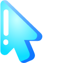 Minimal Blue Snowflake pointer