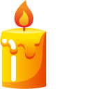 Minimal Gradient Candle cursor