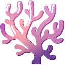 Minimal Gradient Coral cursor