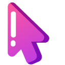 Minimal Gradient Pink Macaron pointer