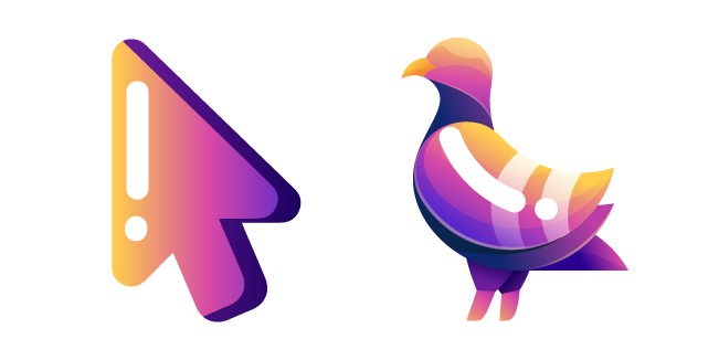 Minimal Gradient Purple Pigeon