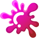 Minimal Gradient Red Pink Blot cursor