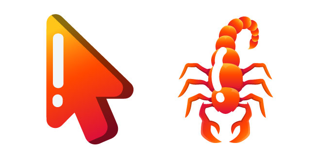 Minimal Gradient Red Scorpion