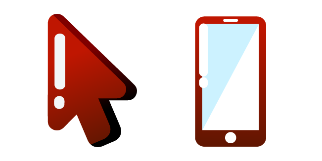 Minimal Gradient Red Smartphone