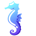 Minimal Gradient Seahorse cursor