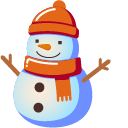 Minimal Gradient Snowman cursor
