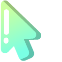 Minimal Gradient Tie Teal pointer