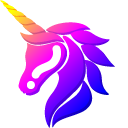 Minimal Gradient Unicorn cursor
