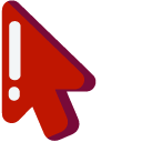 Minimal Among Us Red Character pointer