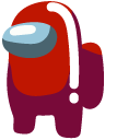 Minimal Among Us Red Character cursor