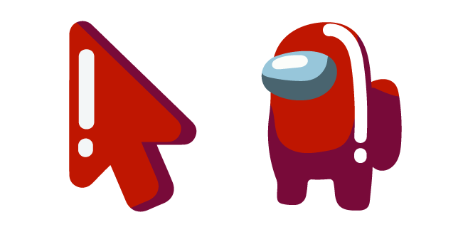 Minimal Among Us Red Character