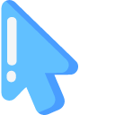 Minimal Blue Pillow pointer