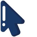 Minimal Blue Satellite Dish pointer