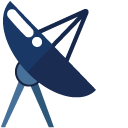 Minimal Blue Satellite Dish cursor