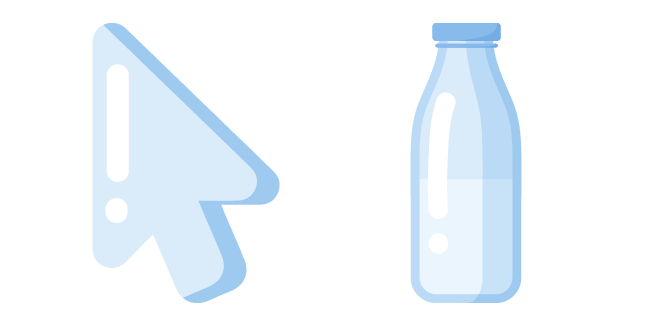 Minimal Glass Milk Bottle