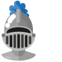 Minimal Gray Knight Helmet cursor