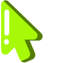 Minimal Green Fidget Spinner pointer