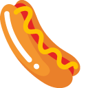 Minimal Hot Dog with Mustard cursor