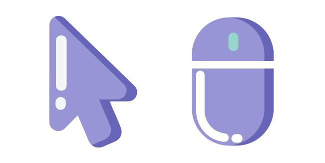 Minimal Lavender Computer Mouse