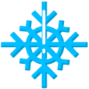 Minimal Light Blue Snowflake cursor