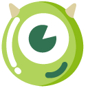 Minimal Monsters Inc Mike Wazowski cursor