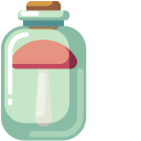 Minimal Mushroom in Glass Jar cursor