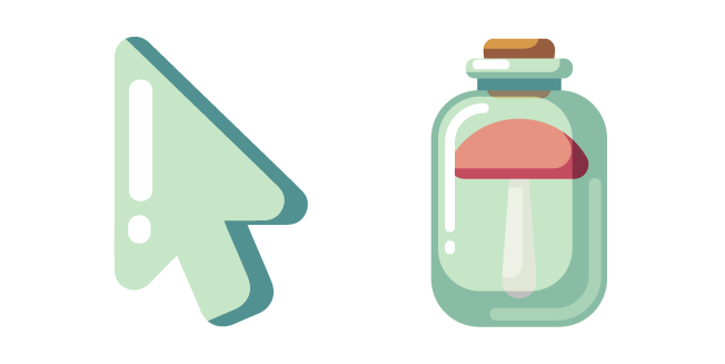 Minimal Mushroom in Glass Jar