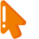 Minimal Orange Bag of Chips pointer