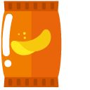 Minimal Orange Bag of Chips cursor