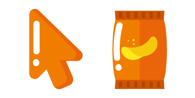 Minimal Orange Bag of Chips