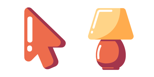 Minimal Orange Table Lamp