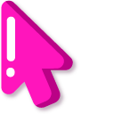 Minimal Pink Barbie Logo pointer