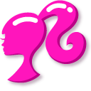 Minimal Pink Barbie Logo cursor