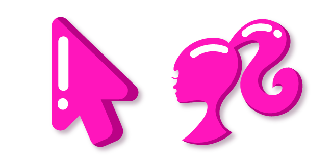 Minimal Pink Barbie Logo