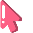 Minimal Pink Daruma Doll pointer